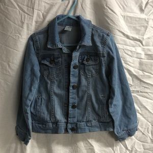 Girls light wash denim jacket